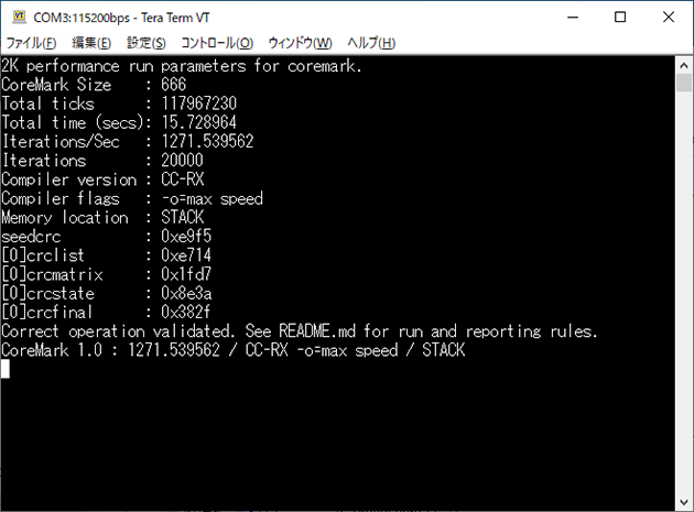 COM3:115200bps - Tera Term VT