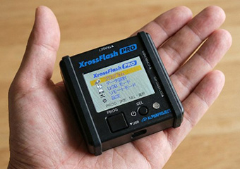 Palm-sized with an LCD display